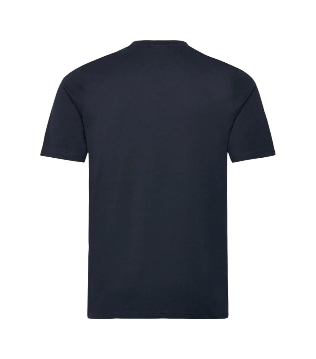 Lyle & Scott Blauw T-shirt Met Borstvak
