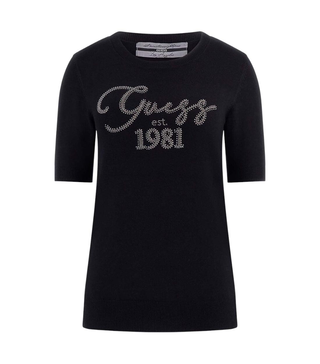 Guess Zwart T-shirt Met Logo