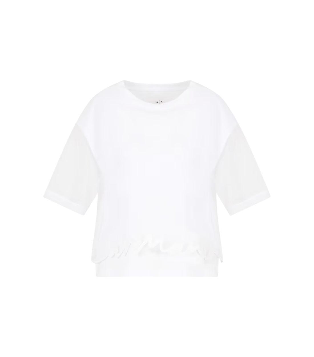 Armani Exchange Wit Cropped T-shirt Met Logo