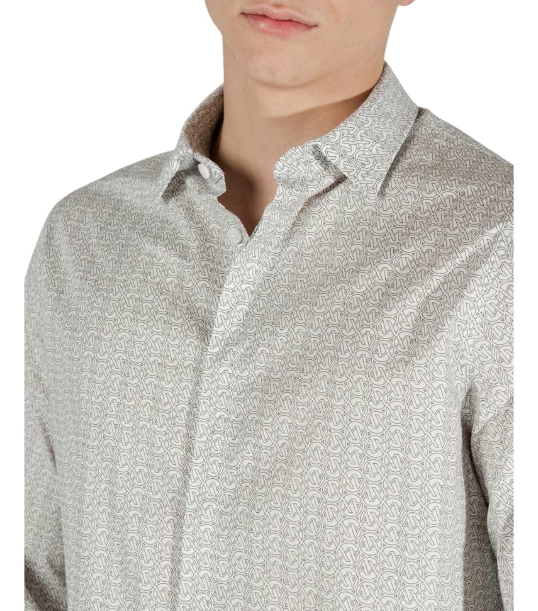 Armani Exchange Beige Blouse Met Print