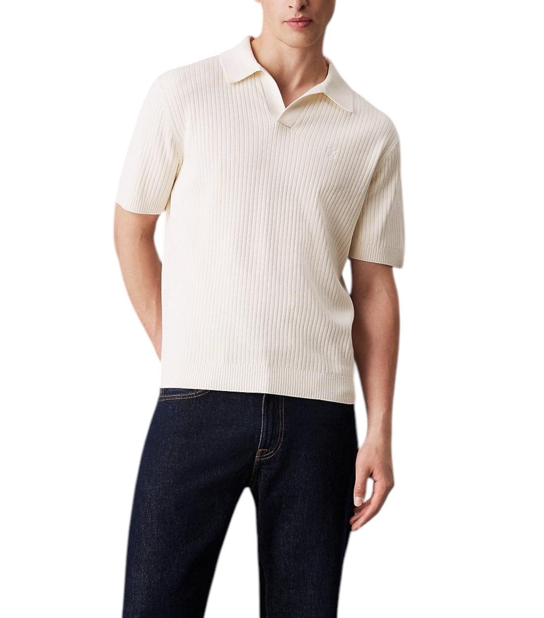 Calvin Klein Jeans Beige Polo V-Hals