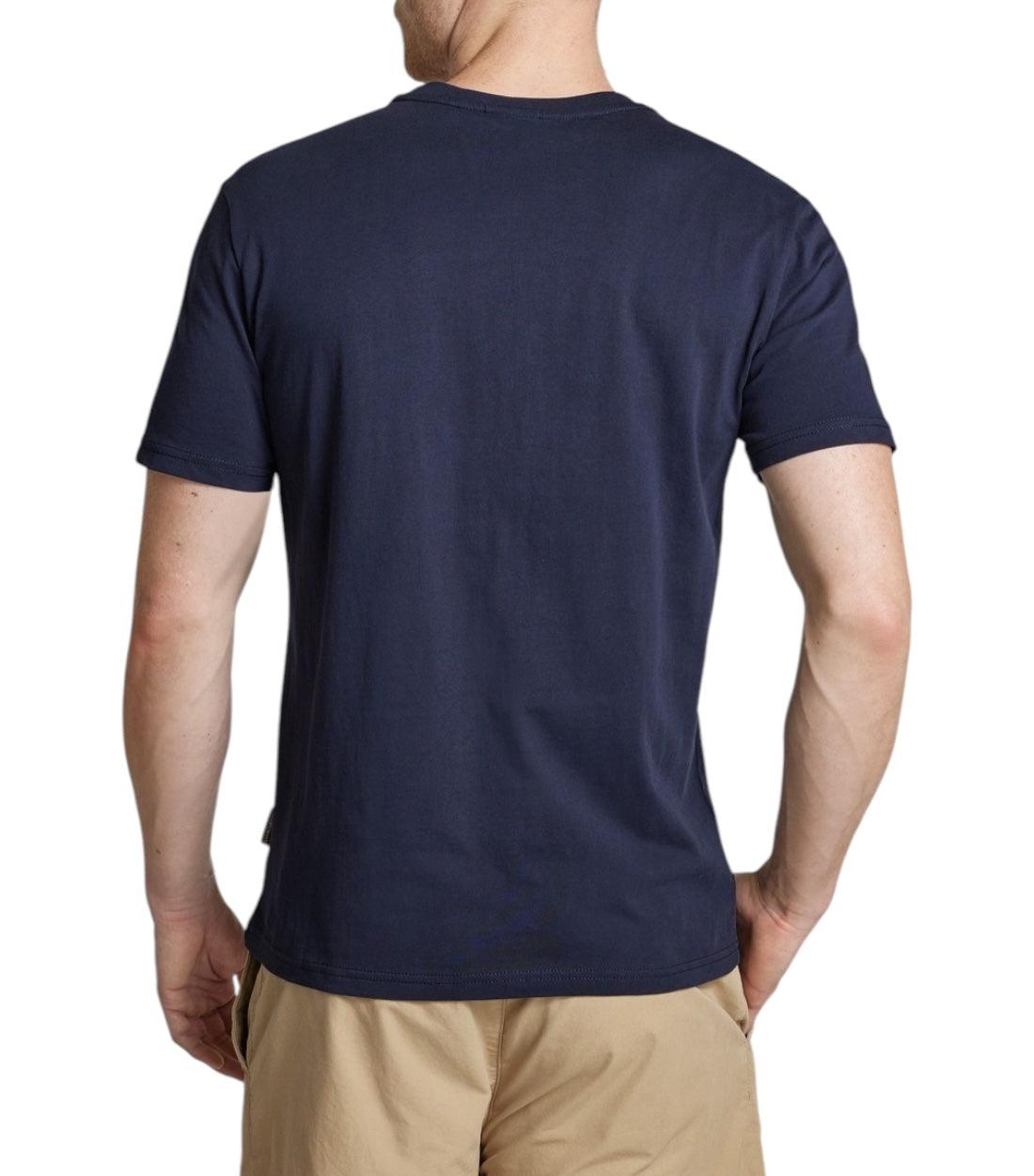 Napapijri T-shirt Met Labelstitching In Marineblauw Heren