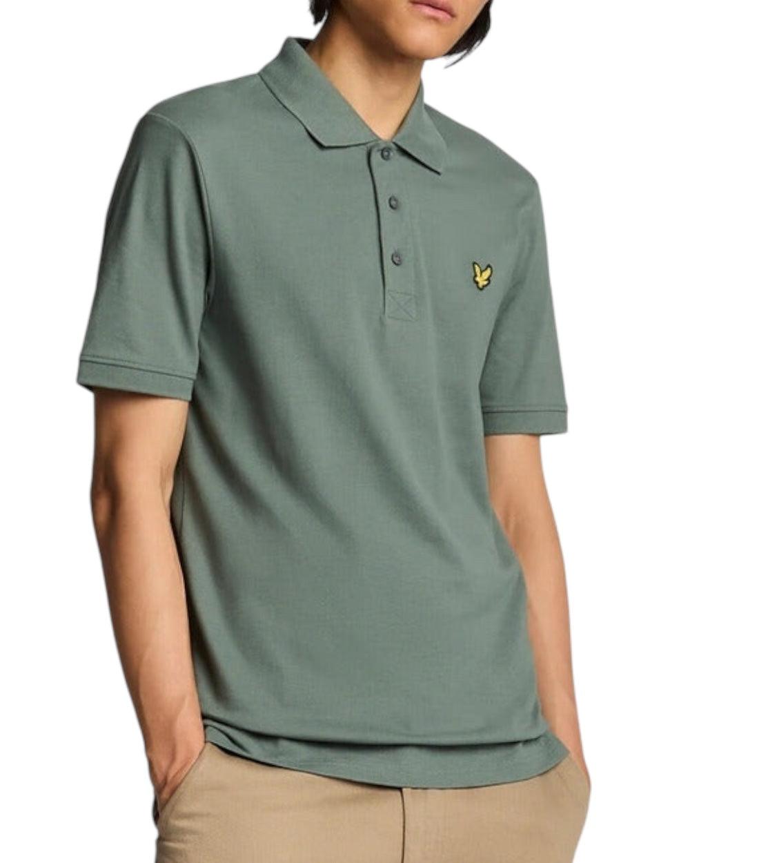 Lyle & Scott Polo Groen Polo Top Met Korte Mouwen