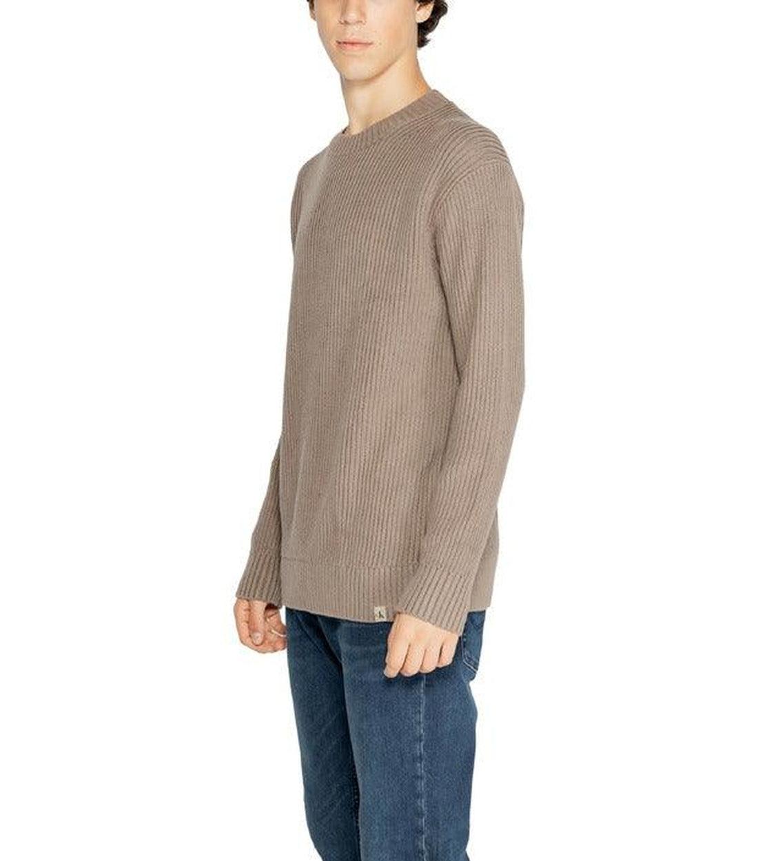 Calvin Klein Bruine Fijngebreide Trui