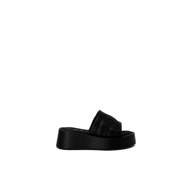 Furla Zwart Hoge Zool Slippers