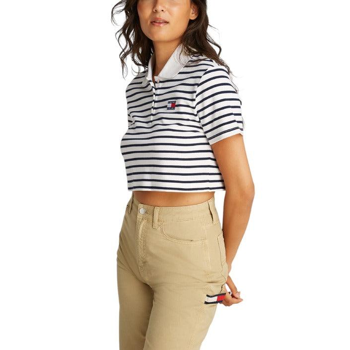 Tommy Hilfiger Jeans Gestreepte Polo Crop Top