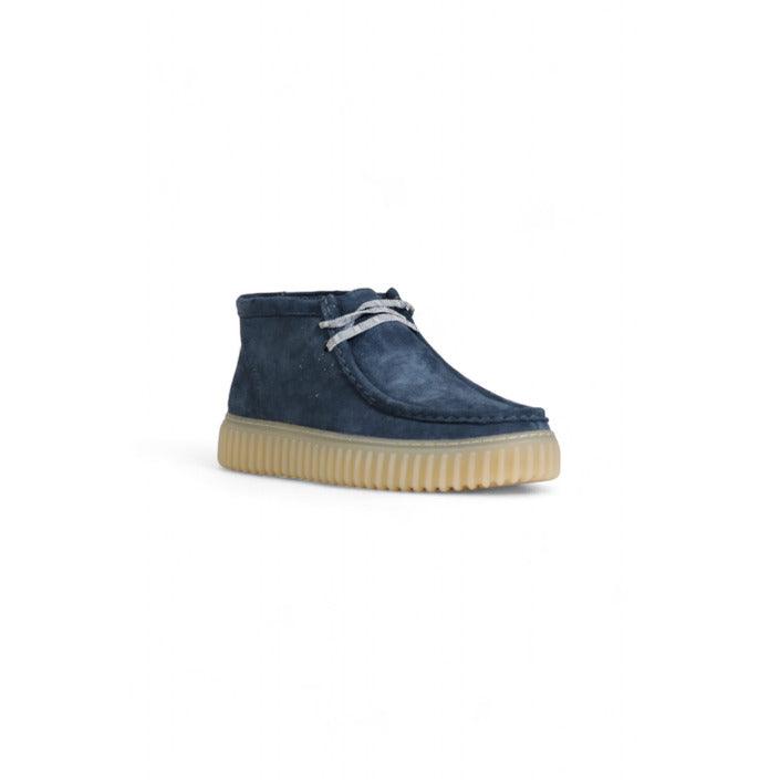 Clarks Blauw Torhill Veterschoenen