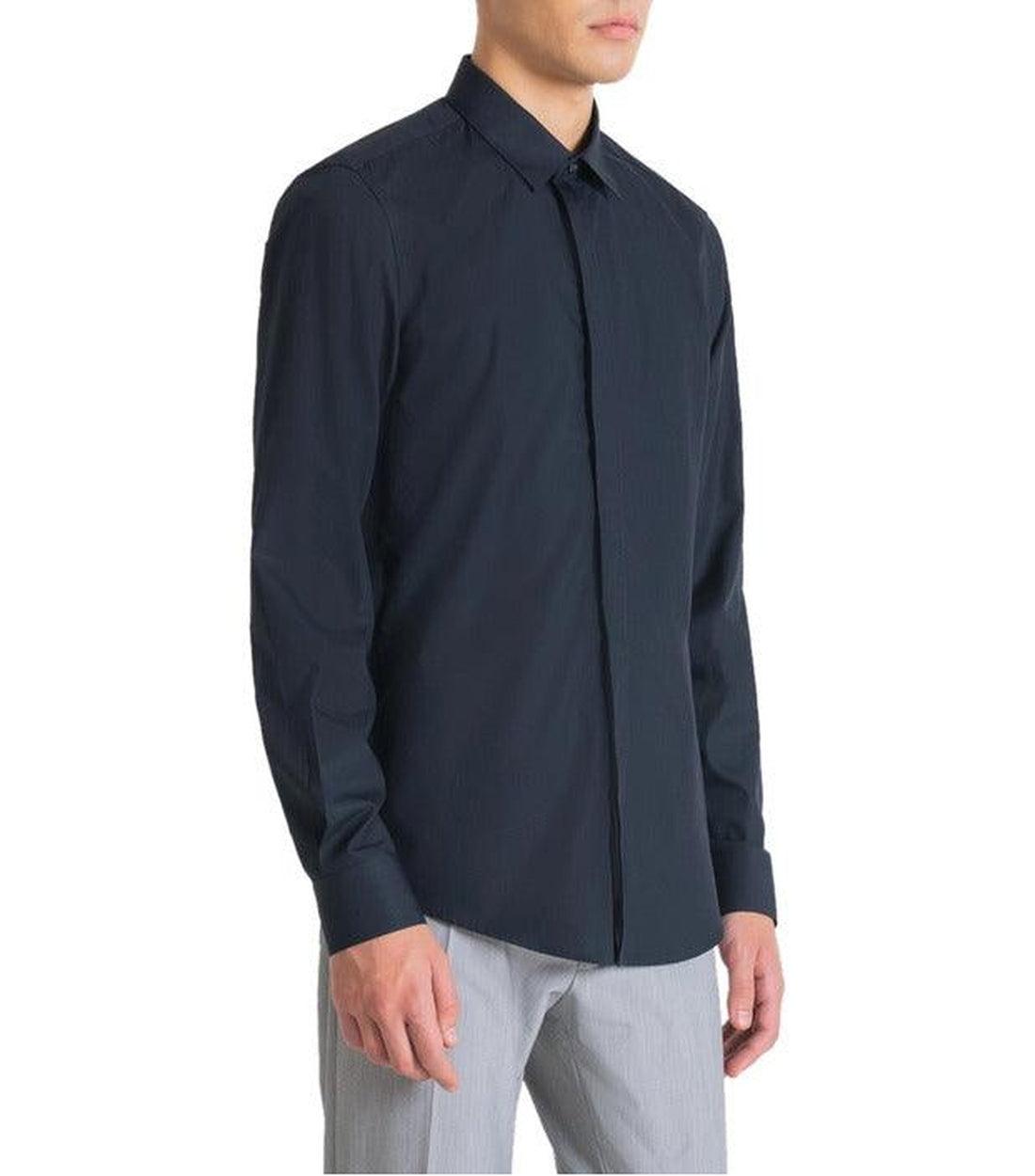 Antony Morato Blauw Regular Fit Overhemd