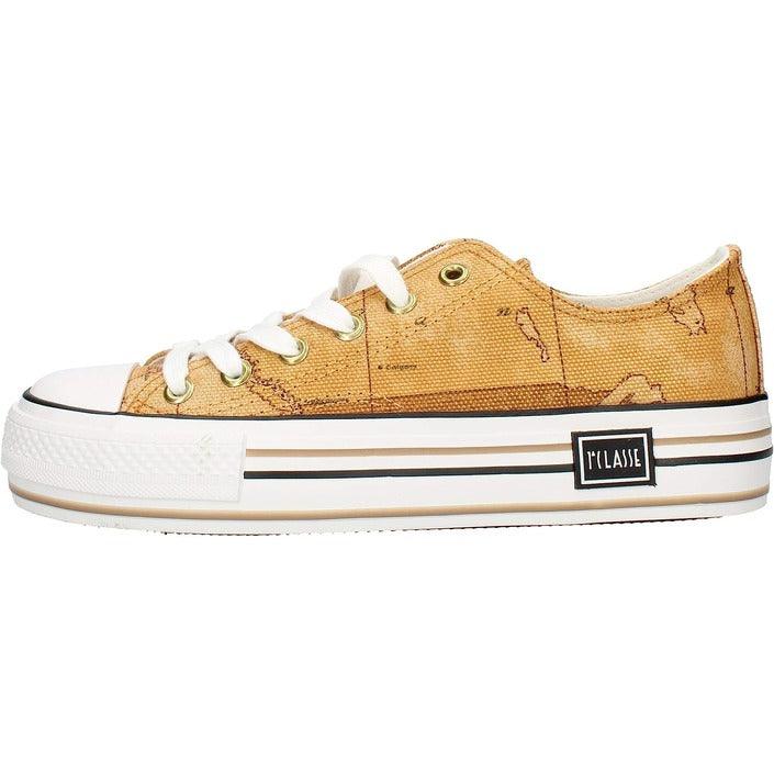 Alviero Martini Prima Classe Geel Lage Sneakers