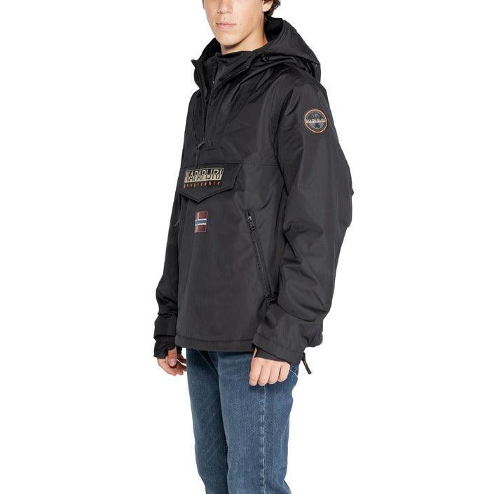 Napapijri Zwart Jas Voor Heren Windbreaker Herfst Winter
