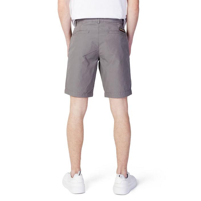 Napapijri Grijs Shorts voor Heren in Bermuda Stijl