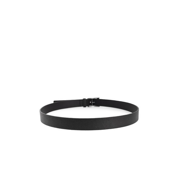 Calvin Klein Zwart Leren Riem Heren Met Gesp 40-55 cm