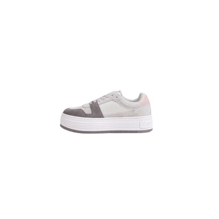 Calvin Klein Grijs Leren Dames Sneakers