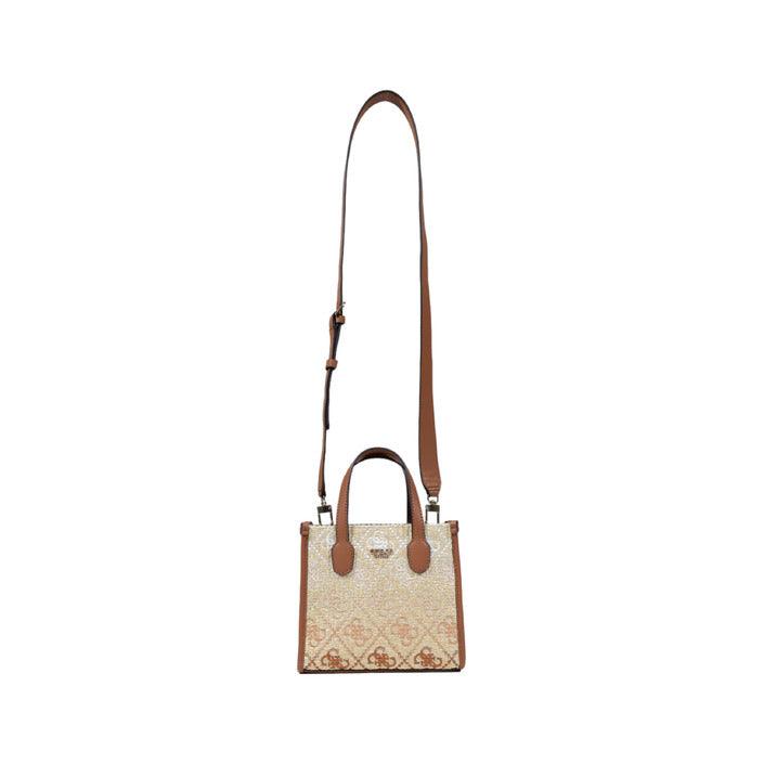 Guess Beige Silvana 2 comp Mini Tote Tas