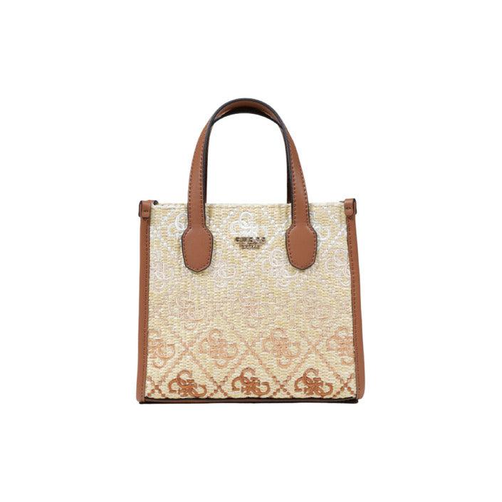 Guess Beige Silvana 2 comp Mini Tote Tas