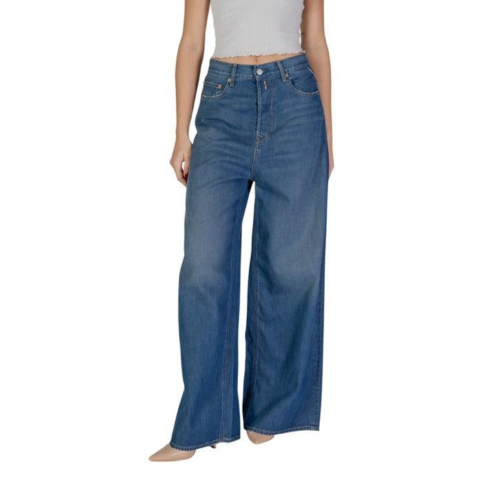 Replay Blauw Wide Leg Broek