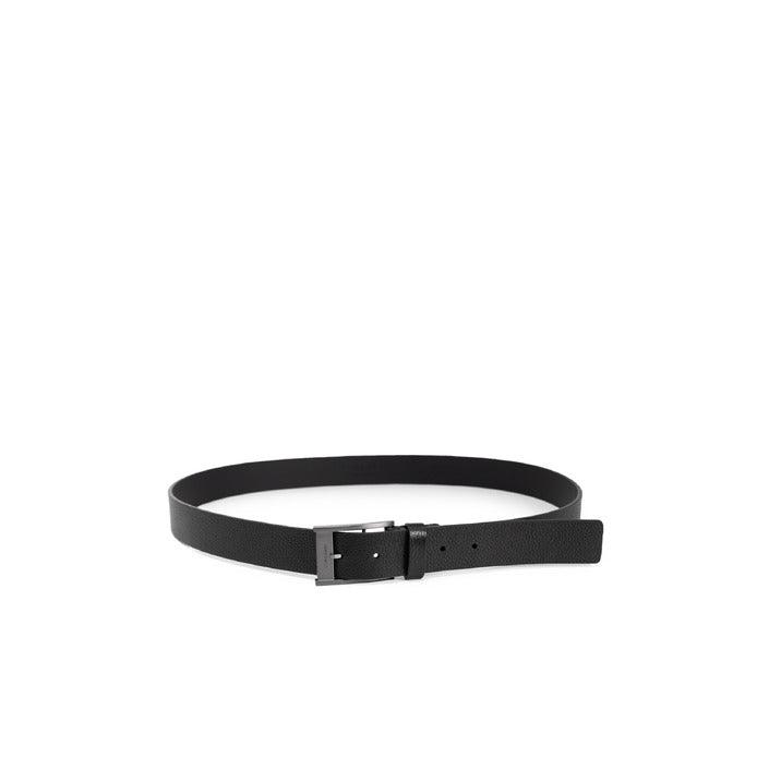 Calvin Klein Zwart Leren Riem Heren Met Gesp 40-55 cm