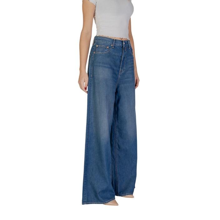 Replay Blauw Wide Leg Broek