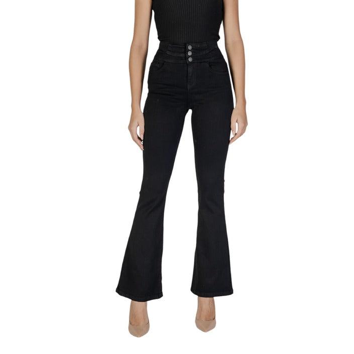 Only Zwart Cheryl Flared Fit Broek
