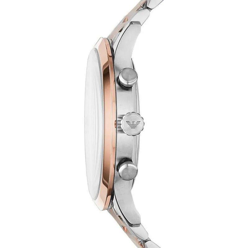 Emporio Armani Zilver / Brons Chronograaf Horloge