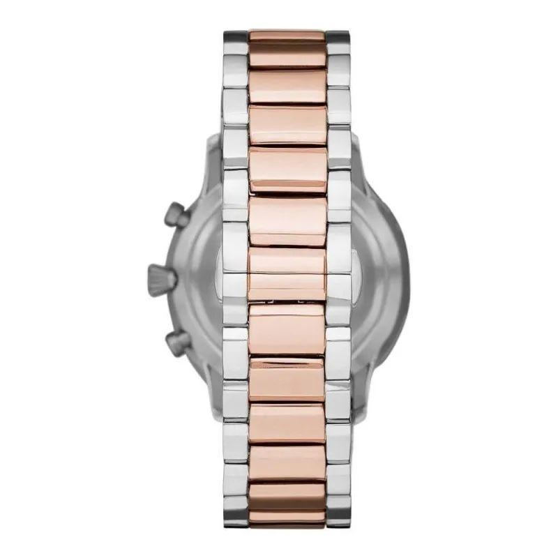 Emporio Armani Zilver / Brons Chronograaf Horloge